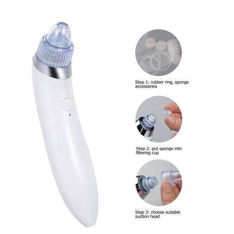Derma Suction Facial Pore Cleaner - Dark Spot, Black Head and Acne Remover