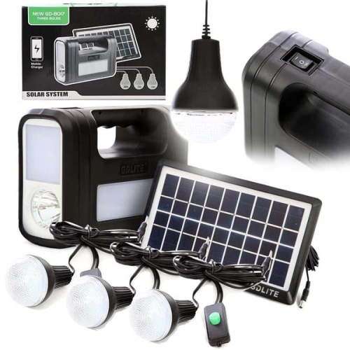 Complete Portable Solar Home Light and Charging System
