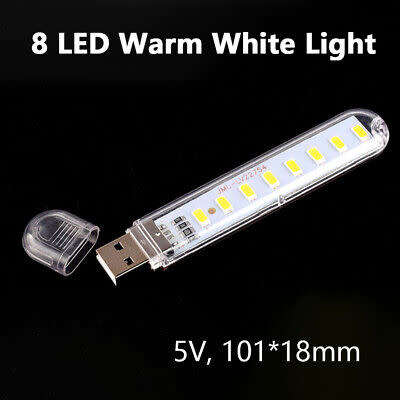 Portable Mini 8-LED USB Light
