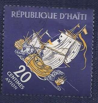 Haiti.1961.Tourism. History of Tortuga Island  Privateer in Battle 20c Airmail