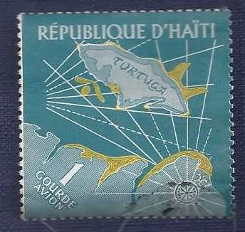 Haiti.1961.Tourism. Map of Tortuga Island 1G   Airmail