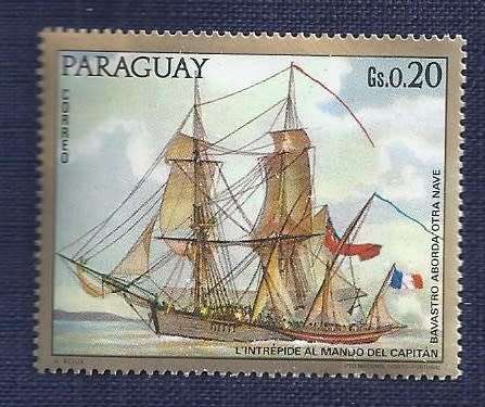 Paraguay.1972.Paintings of Old Warships  UHM  (set of 7)