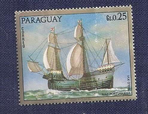 Paraguay.1972.Paintings of Old Warships  UHM  (set of 7)