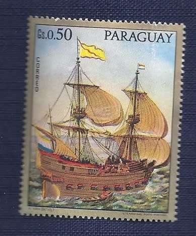 Paraguay.1972.Paintings of Old Warships  UHM  (set of 7)