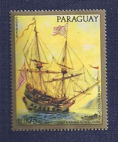 Paraguay.1972.Paintings of Old Warships  UHM  (set of 7)