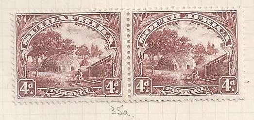 Union of S.A. 1927.-1928  Local Motives - full set pairs in English and  Afrikaans - hinged mint