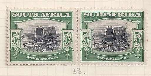 Union of S.A. 1927.-1928  Local Motives - full set pairs in English and  Afrikaans - hinged mint