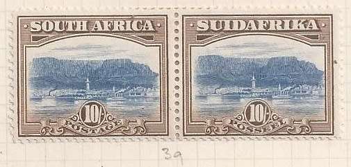 Union of S.A. 1927.-1928  Local Motives - full set pairs in English and  Afrikaans - hinged mint