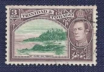 Trinidad And Tobago. 1938.King George VI, - 3d   Mount Irvine Bay, Tobago