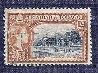 Trinidad And Tobago. 1953 .Queen Elizabeth II,  2c  Imperial College of Tropical Agriculture, St.