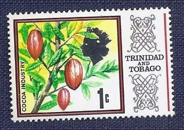 Trinidad And Tobago. 1969 .Queen Elizabeth II,  1c     Cocoa Beans