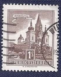 Austria.1959 .Architectural Monuments in Austria  1 s   Basilica of Mariazell (Styria)