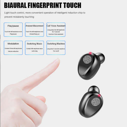 TWS Touch Bluetooth Earbuds with 2000mAh Powerbank