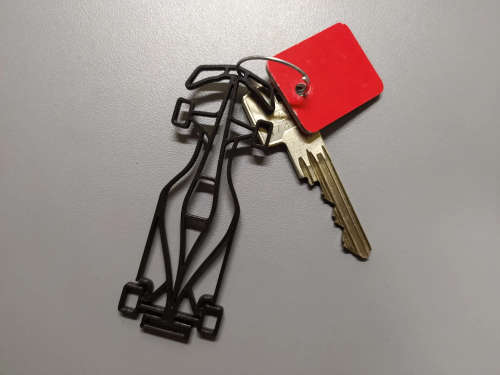 Formula 1 Car Keychain 3D Printed