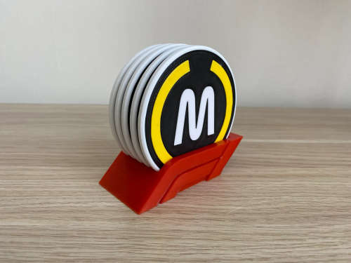 F1 Tire Types Coasters - 3D Printed