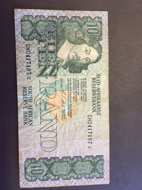 South Africa Ten Rand CL Stals 1st Issue 1990