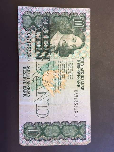 South Africa Ten Rand CL Stals 1st Issue 1990