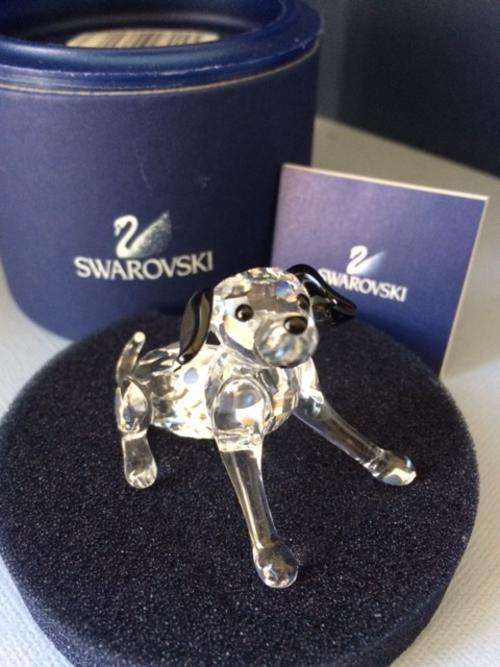 Swarovski crystal figurine ~ Dalmation pup sitting