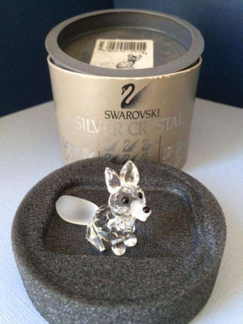 Swarovski crystal figurine ~ small fox  sitting