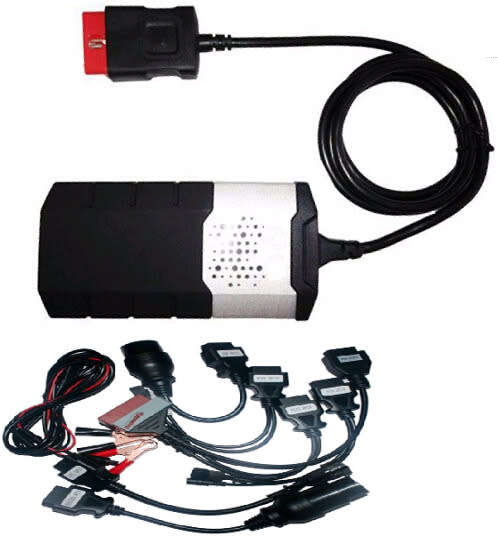 Delphi DS150e with 8 Piece Car OBDII Adaptor Kit