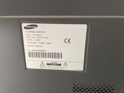 42 Inch Plasma TV