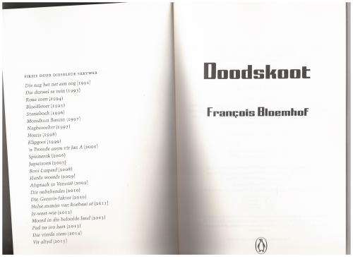 Dootskoot --  Francois Bloemhof