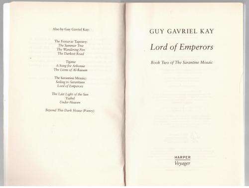 Lord of Emperors  --  Guy Gavriel Kay