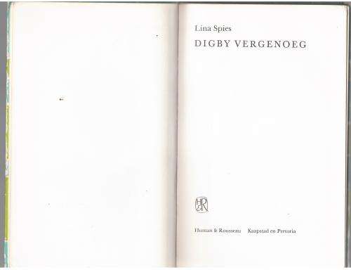 Digby vergenoeg  --  Lina Spies