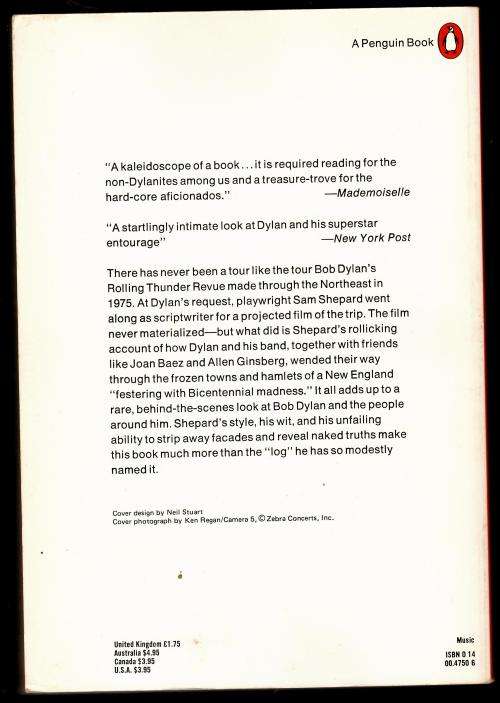 Rolling Thunder Logbook  --  Sam Shepard