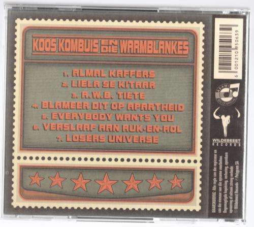 Koos Kombuis En Die Warmblankes : Blameer Dit Op Apartheid  (CD)