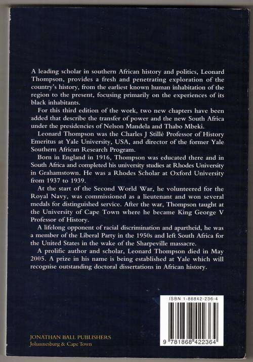 A History of South Africa -- Leonard Thompson