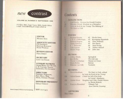 New Contrast 95 - Volume 24, Number 3, September 1996
