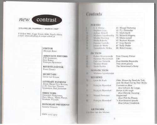 New Contrast 97 - Volume 25, Number 1, March 1997