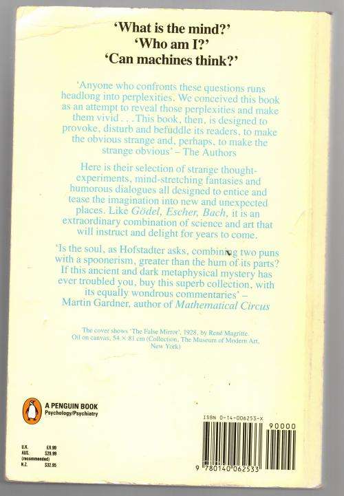 The Mind's I: Fantasies and Reflections on Self -- Douglas R. Hofstadter, Daniel Clement Dennett