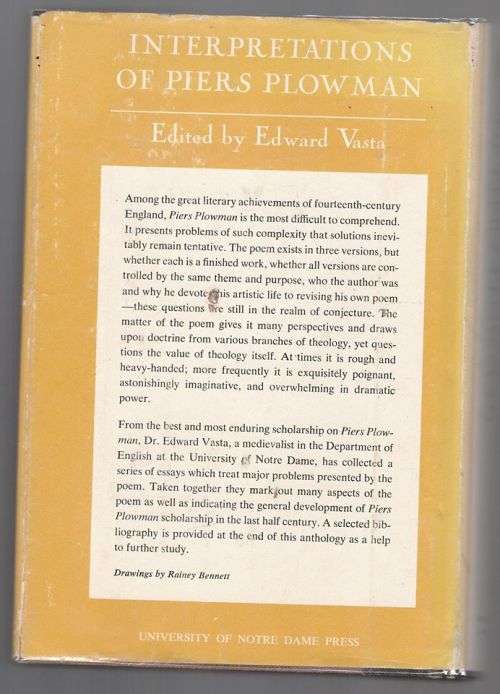 Interpretations of Piers Plowman - Edward Vasta (Ed.)