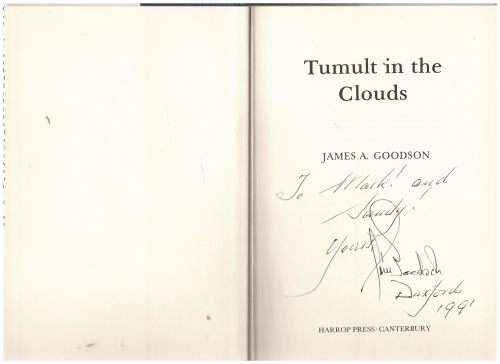 Tumult in the Clouds -- James A. Goodson * SIGNED *