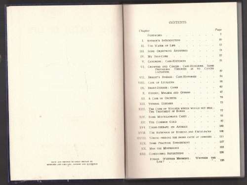 The Water of Life: A Treatise on Urine-therapy -- John W. Armstrong