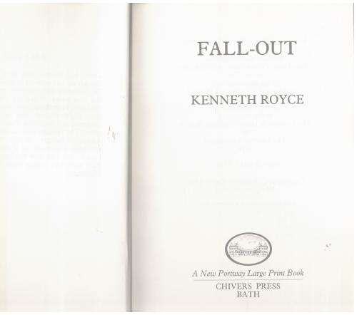 Fall-out -- Kenneth Royce (LARGE-PRINT)