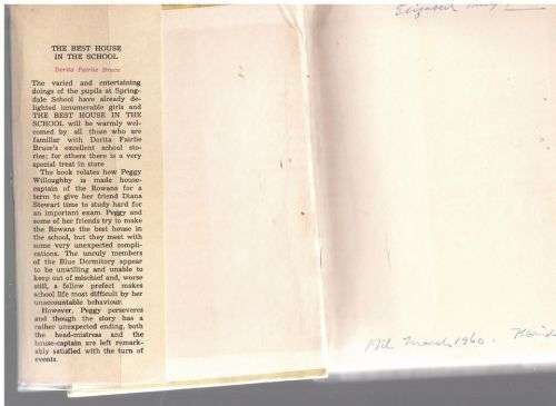 The Best House in the School (Springdale #2) -- Dorita Fairlie Bruce