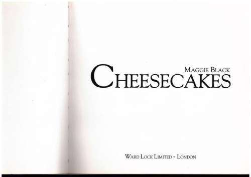 Cheesecakes -- Maggie Black