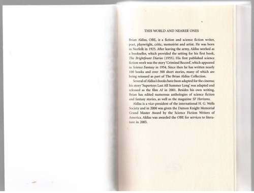This World and Nearer Ones: Essays Exploring the Familiar -- Brian Aldiss