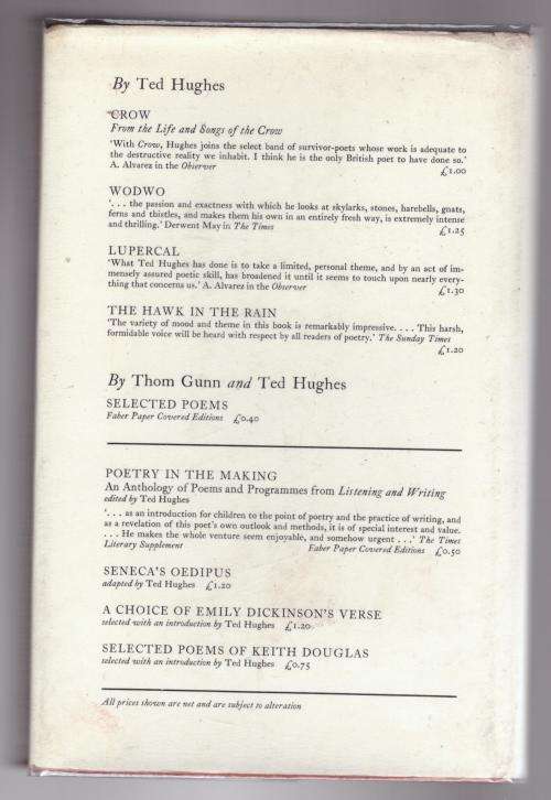 A Choice of Shakespeare`s Verse -- Ted Hughes [Compiler]