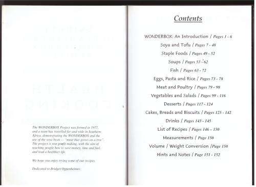 Health Cooking: Bridget Oppenheimer`s Wonderbox Project