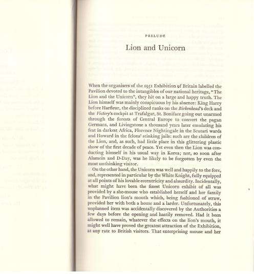 The Lion and the Unicorn: A Historian`s Testament -- Arthur Bryant