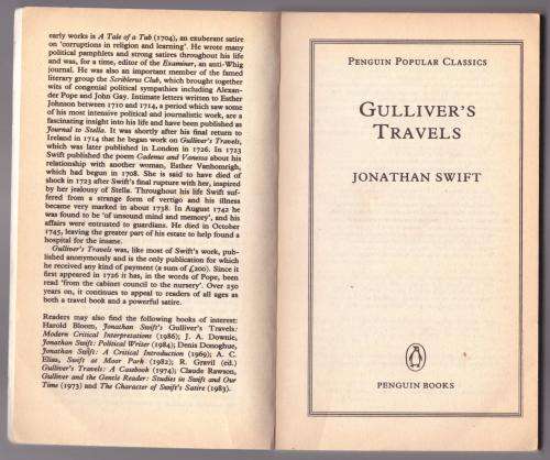 Gulliver`s Travels -- Jonathan Swift