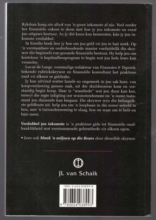 Verdubbel Jou Inkomste -- Lucas De Lange