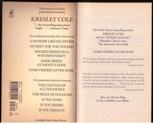 Kiss of a Demon King -- Kresley Cole