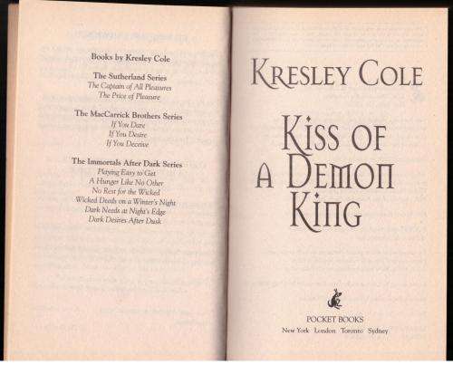 Kiss of a Demon King -- Kresley Cole