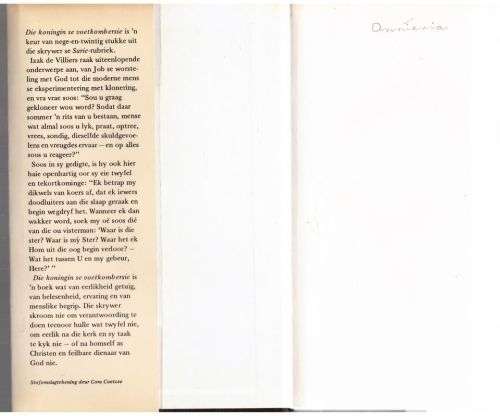 Die Koningin Se Voetkombersie -- I.L. De Villiers