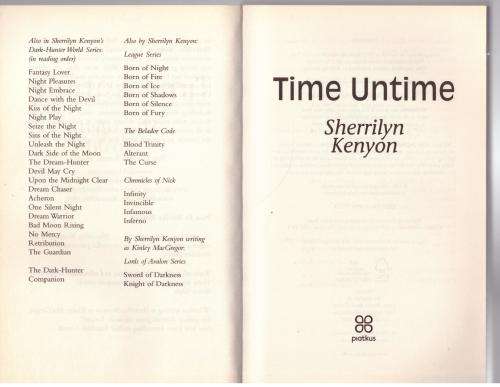 Time Untime -- Sherrilyn Kenyon